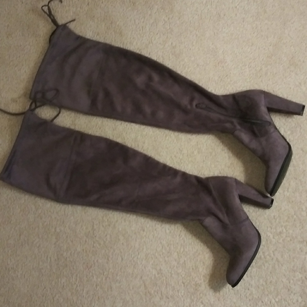 Boots A new day over the knee gray soft